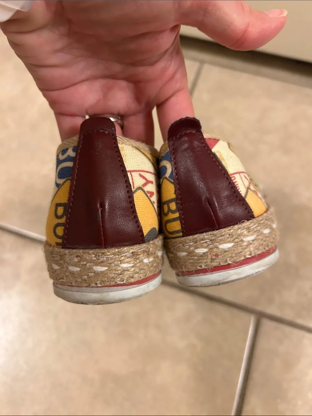 Goby Break Rules Graphic Canvas Slip-On Flats